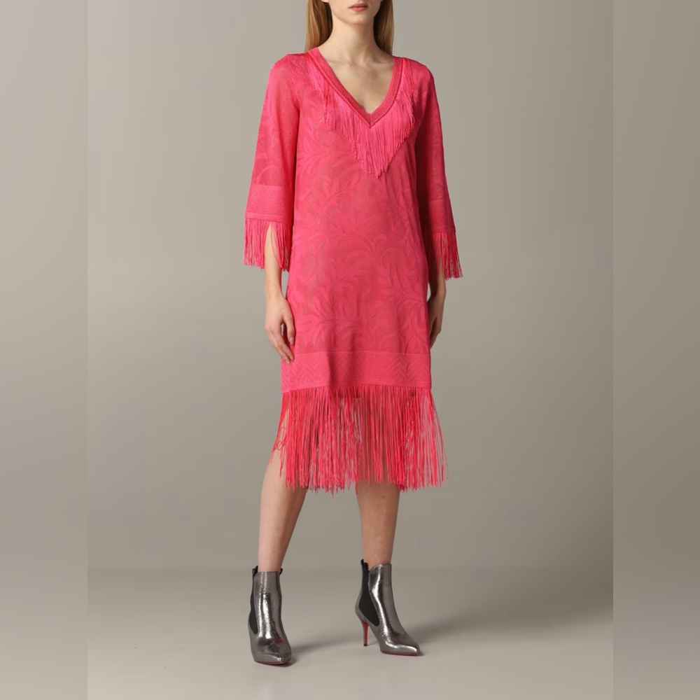 TWINSET Twin-set dress with fringes New
